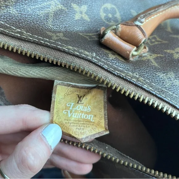 Louis Vuitton Dark Brown Monogram Satchel - Picture 4 of 5